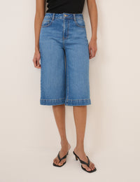 Denim Bermuda Shorts