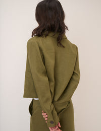 Khaki Pocket Front Jacket