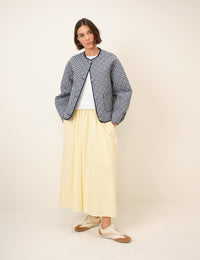 Reversible Navy Gingham Jacket