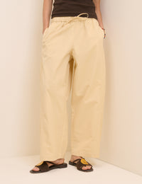 Butter Yellow Barrel Leg Trousers