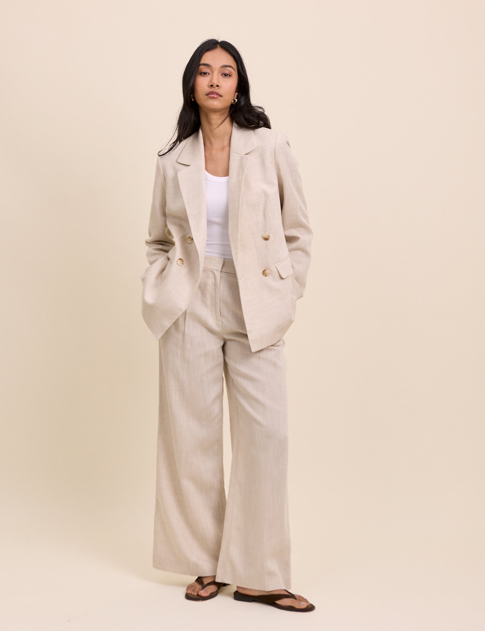 Stone Double Breasted Alicia Blazer