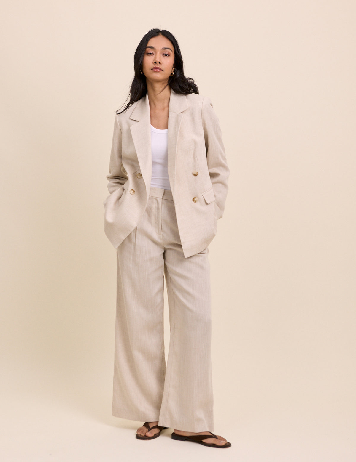 Stone Double Breasted Alicia Blazer