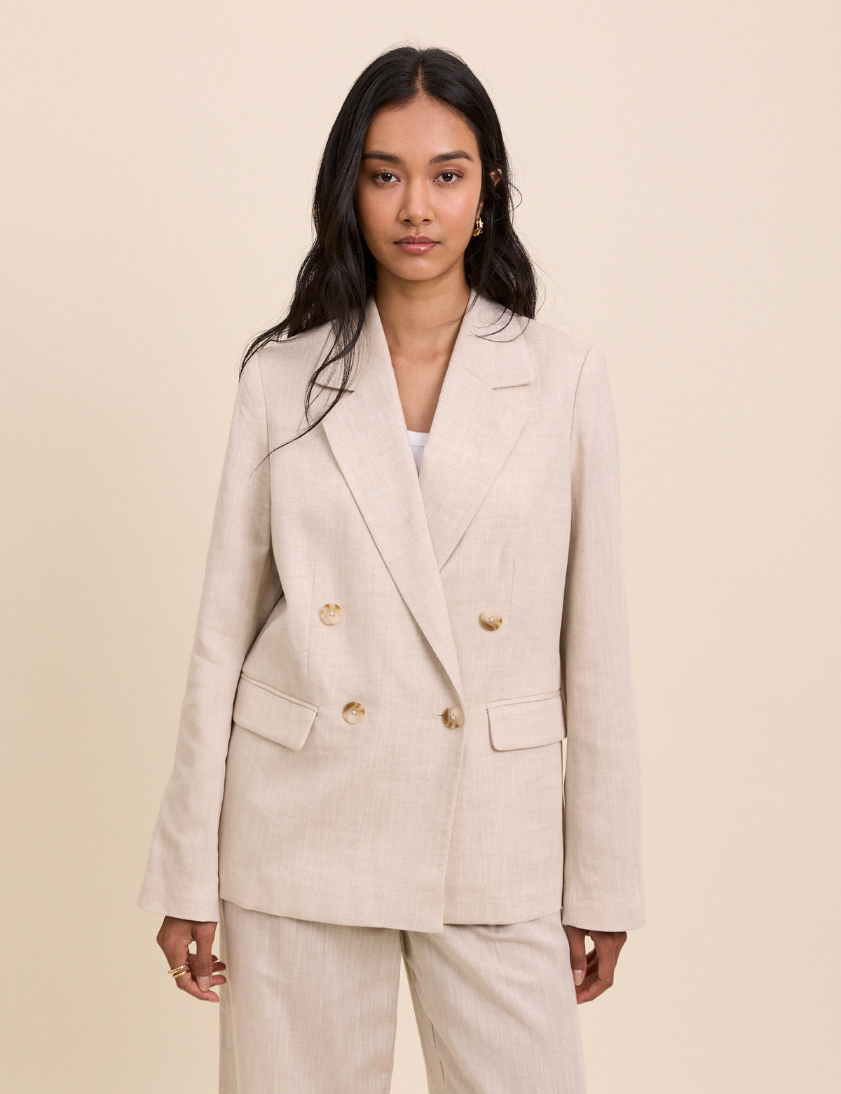 Stone Double Breasted Alicia Blazer