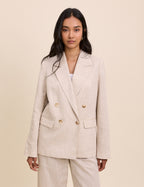 Stone Double Breasted Alicia Blazer
