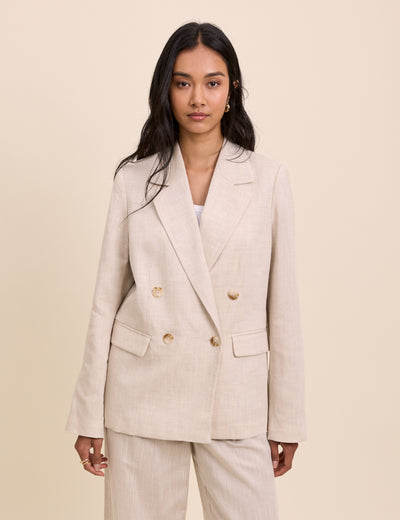 Stone Double Breasted Alicia Blazer