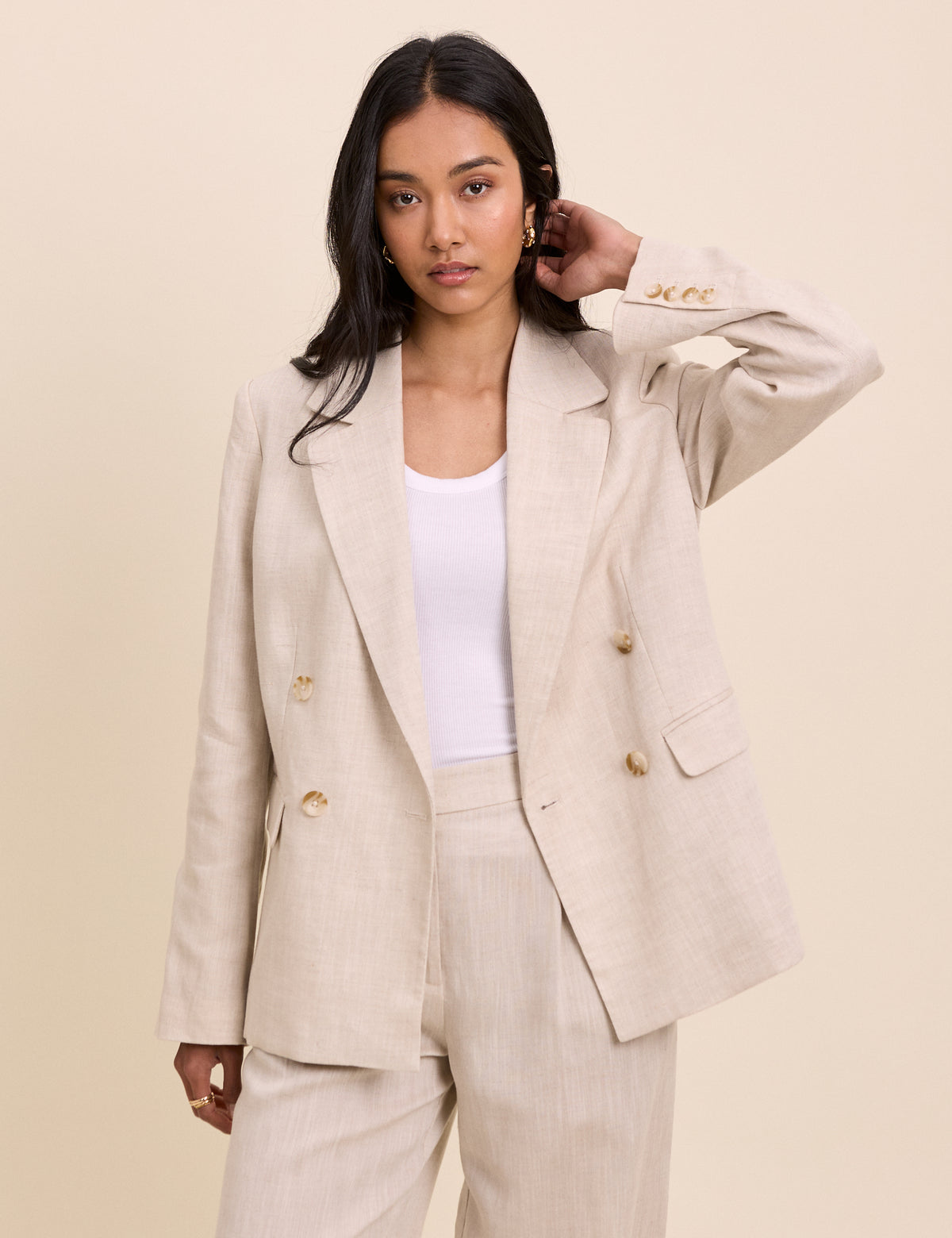 Stone Double Breasted Alicia Blazer