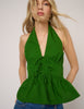 Green Halterneck Top