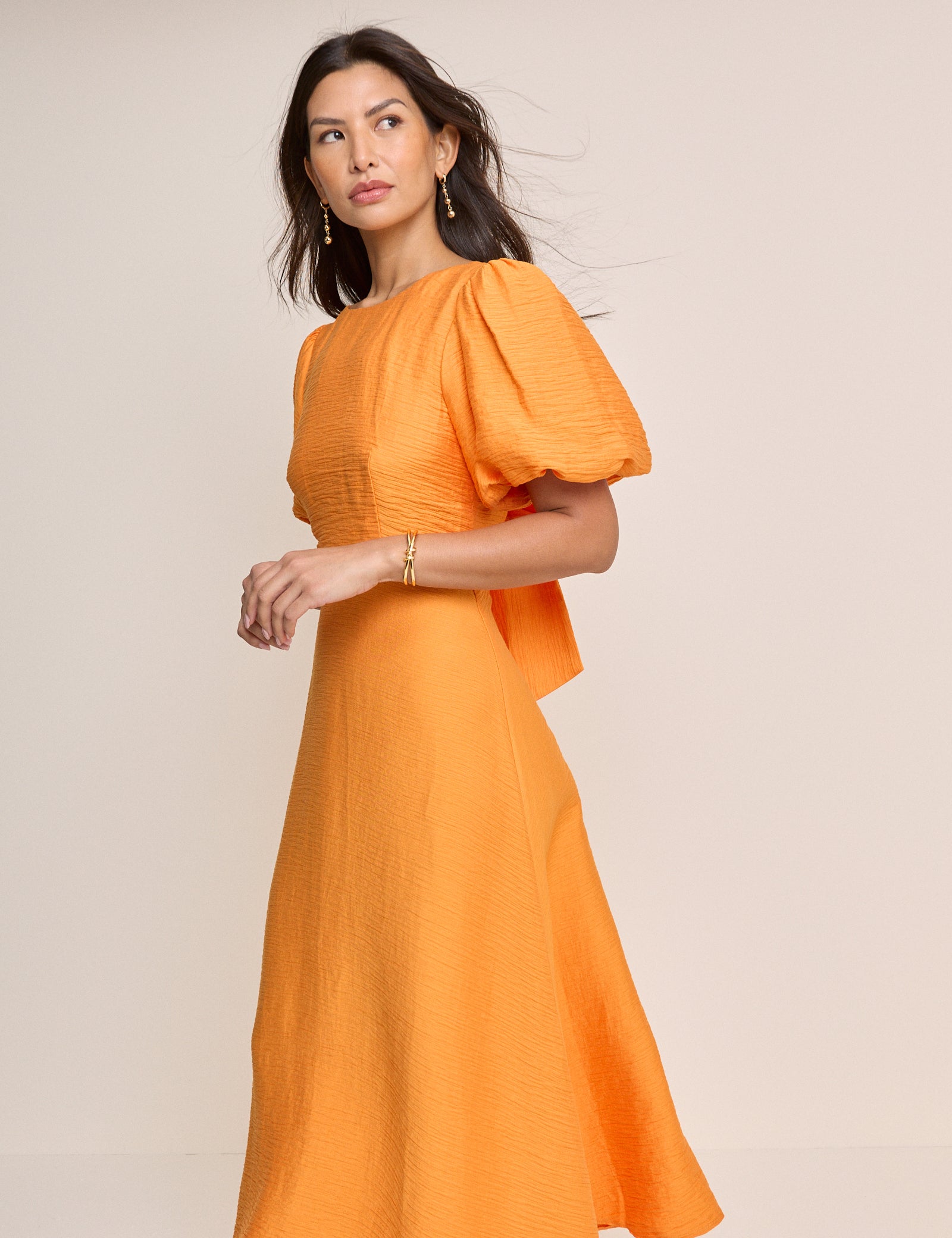 midi slim fit dress Easowa Black Slim Fit Midi Dress Women's Wedding Guest Cocktail Round Neck Slit Knitted Fabric Solid Color Elegant Basic Minimalist Casual D,M