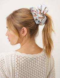 Yellow Double Layered Scrunchie