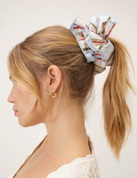 Yellow Double Layered Scrunchie