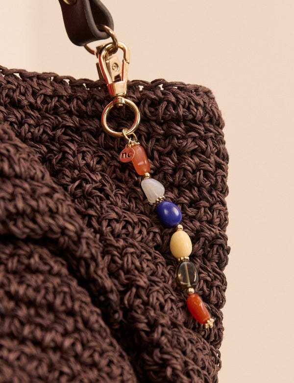 Multi Coloured Beaded Key Chain