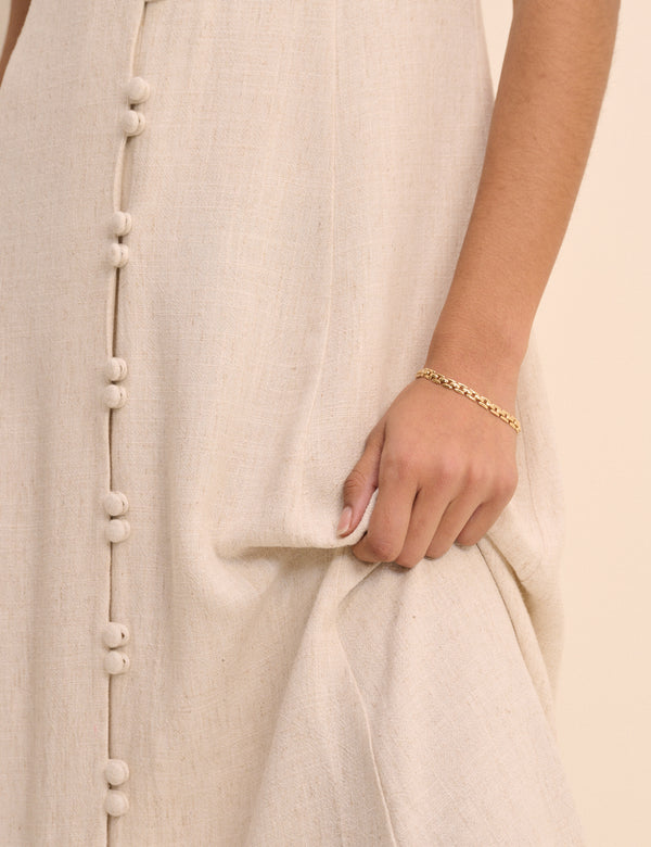 Gold Chain Interlocking Chain Bracelet