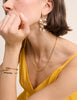 Gold Plated Floral Earrings
