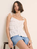 White Tiered Jersey Cami Top