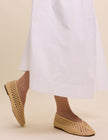 Tan Raffia Ballet flats