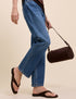 Brown Suede Flip Flops