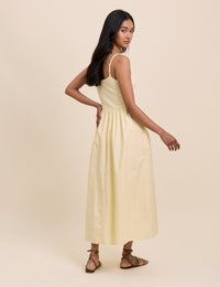 Butter Yellow Madelyn Midi Dress