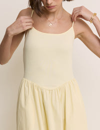 Butter Yellow Madelyn Midi Dress