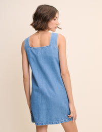 Mid Wash Denim Danni Mini Dress