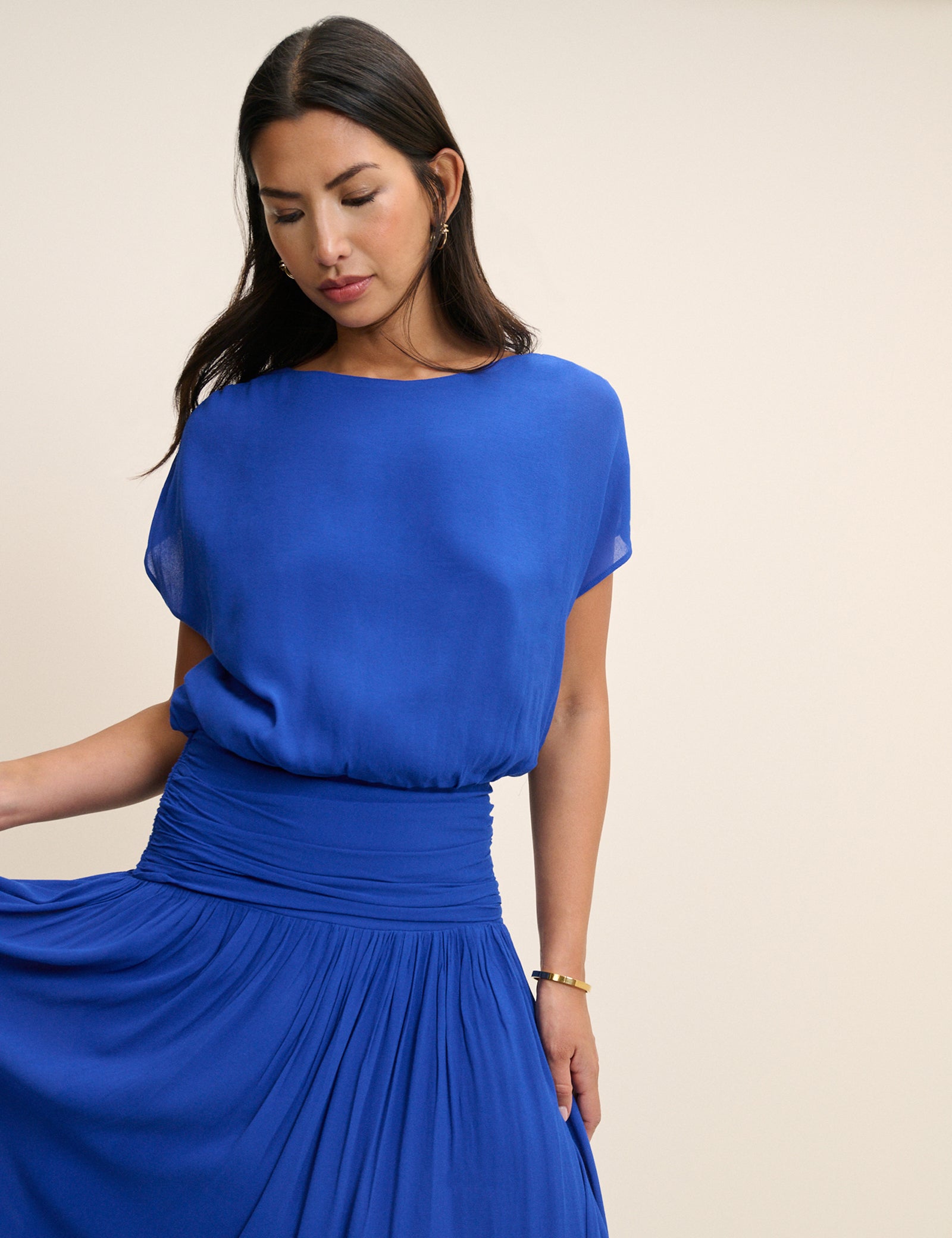 Cobalt Blue Pamela Maxi Dress