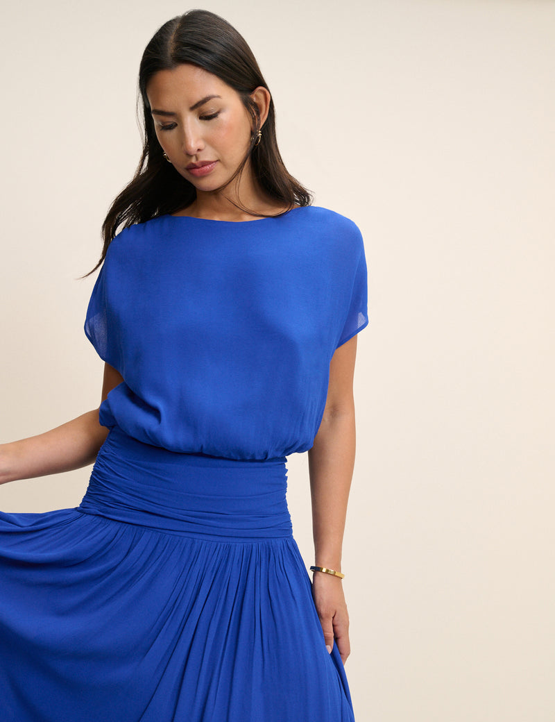 Cobalt Blue Pamela Maxi Dress