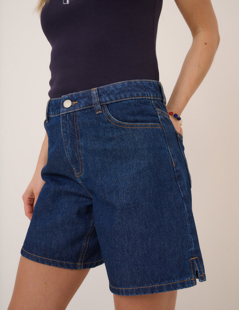 Dark Denim Bermuda Short