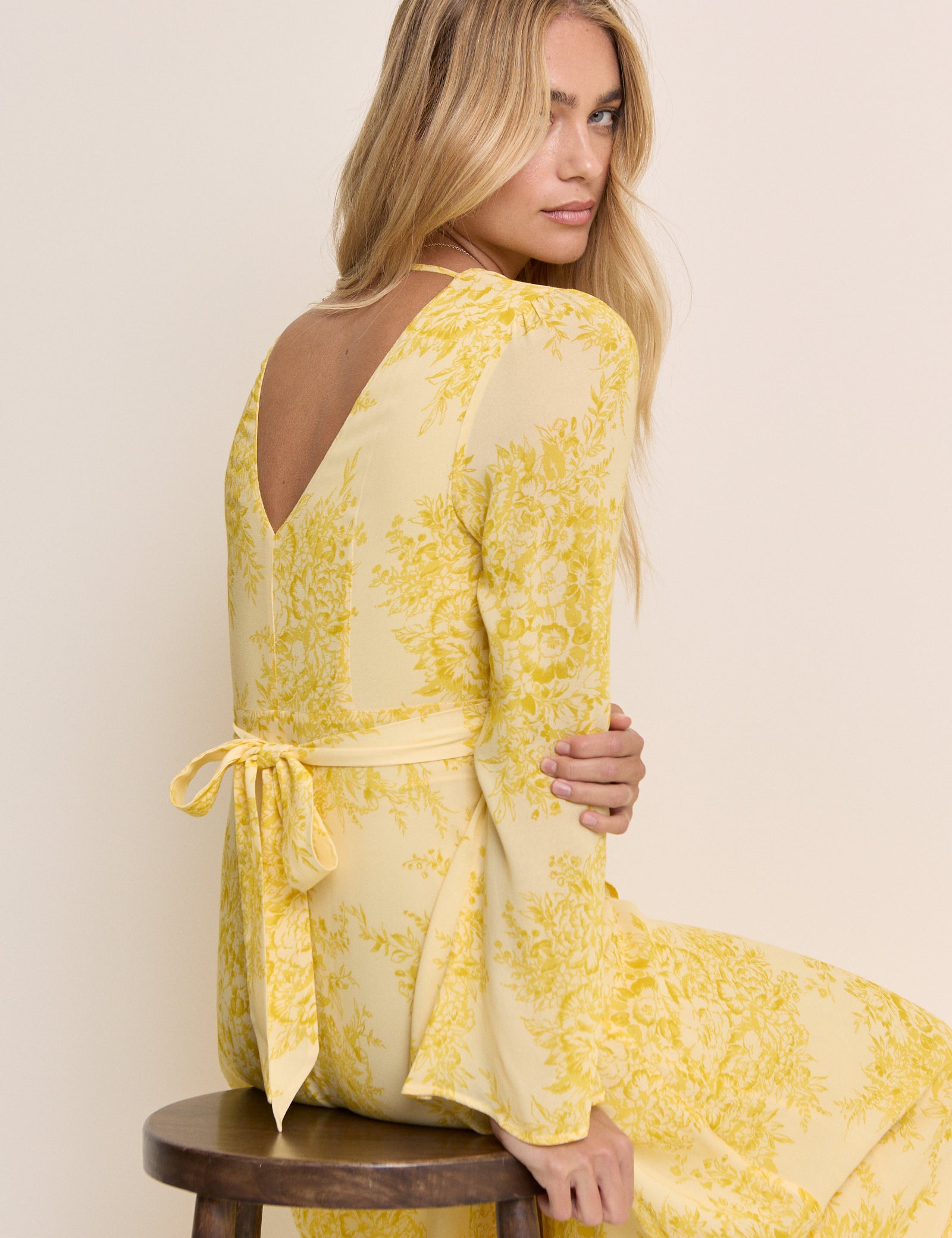 Yellow Floral Karolina Maxi Dress
