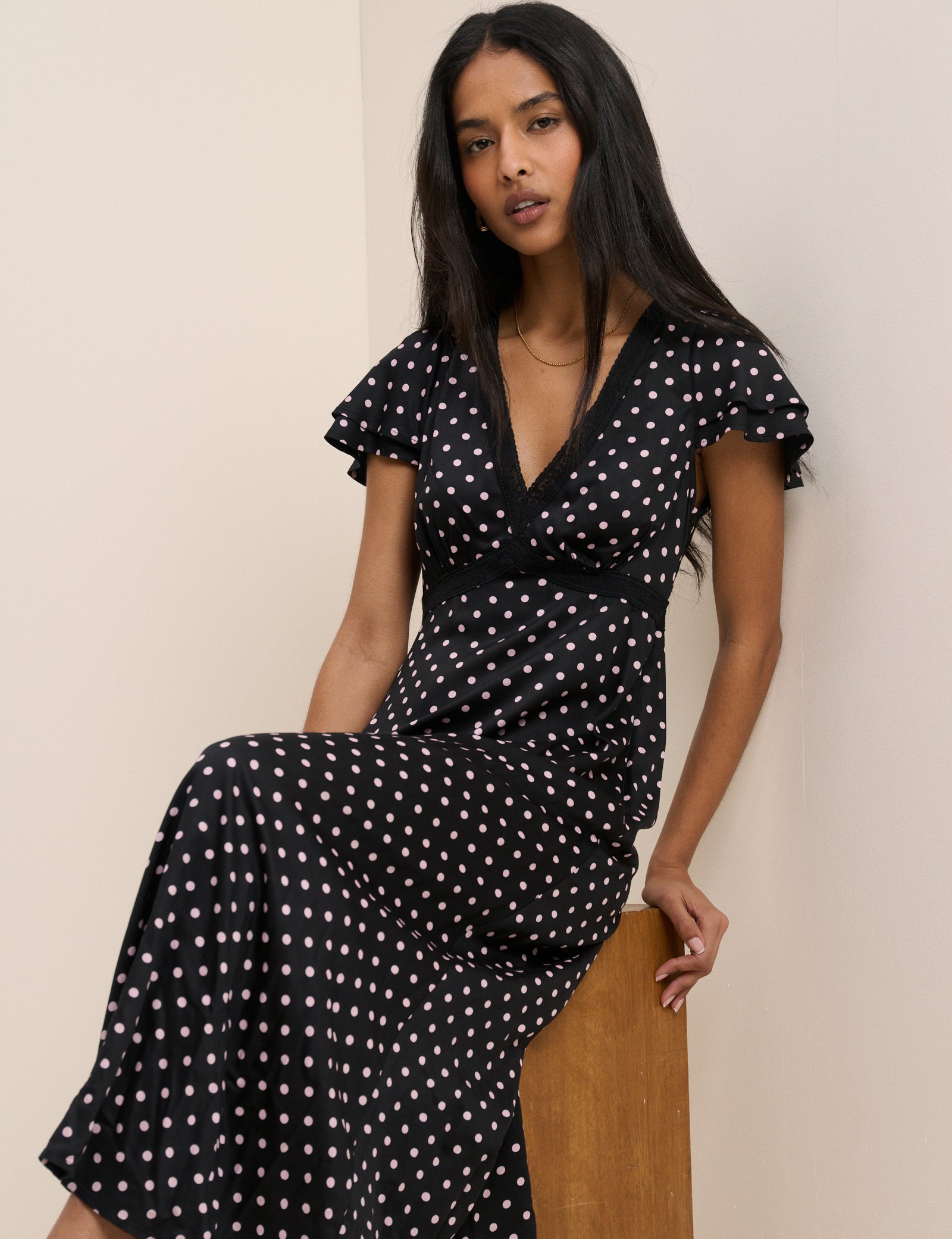 iris midi dress Iris Cutout Midi Dress - Spring Petals Blue Green White L