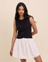Black and White Tailored Lucille Mini Dress