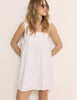 White Sqaure Neck Valerie Mini Dress
