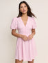 Pink Puff Sleeve Bess Mini Dress