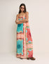 Coral Print Bandeau Myla Maxi Dress