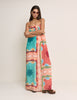 Coral Print Bandeau Myla Maxi Dress