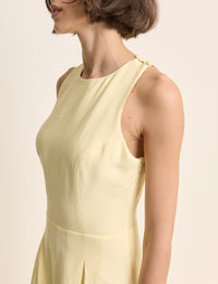 Butter Yellow Sleeveless Reign Wide Leg Jumpsuit