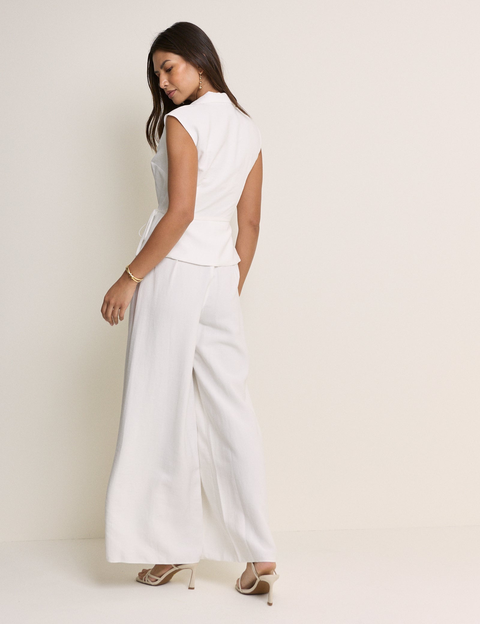 White Tailored Edith Jumpsuit