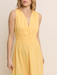 Yellow Sleeveless Angelica Maxi Dress