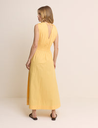 Yellow Sleeveless Angelica Maxi Dress