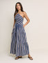 Navy Striped Martina Maxi Dress