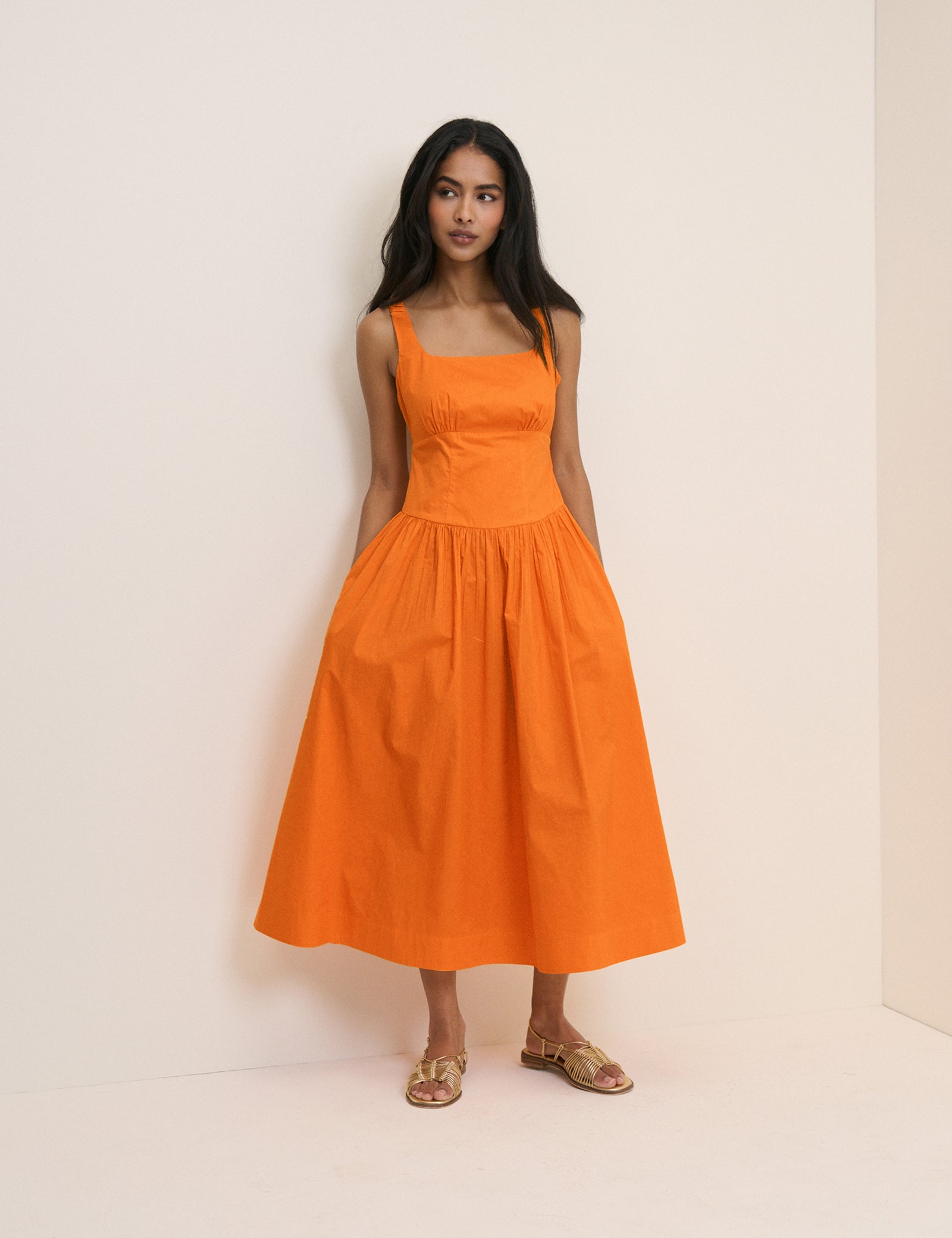 soraya midi dress Vaila Floral Soraya Midi Tiered Dress FUCH-RED-MUL / XS by Sugarlips