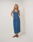 Blue Denim Quays Midi Dress