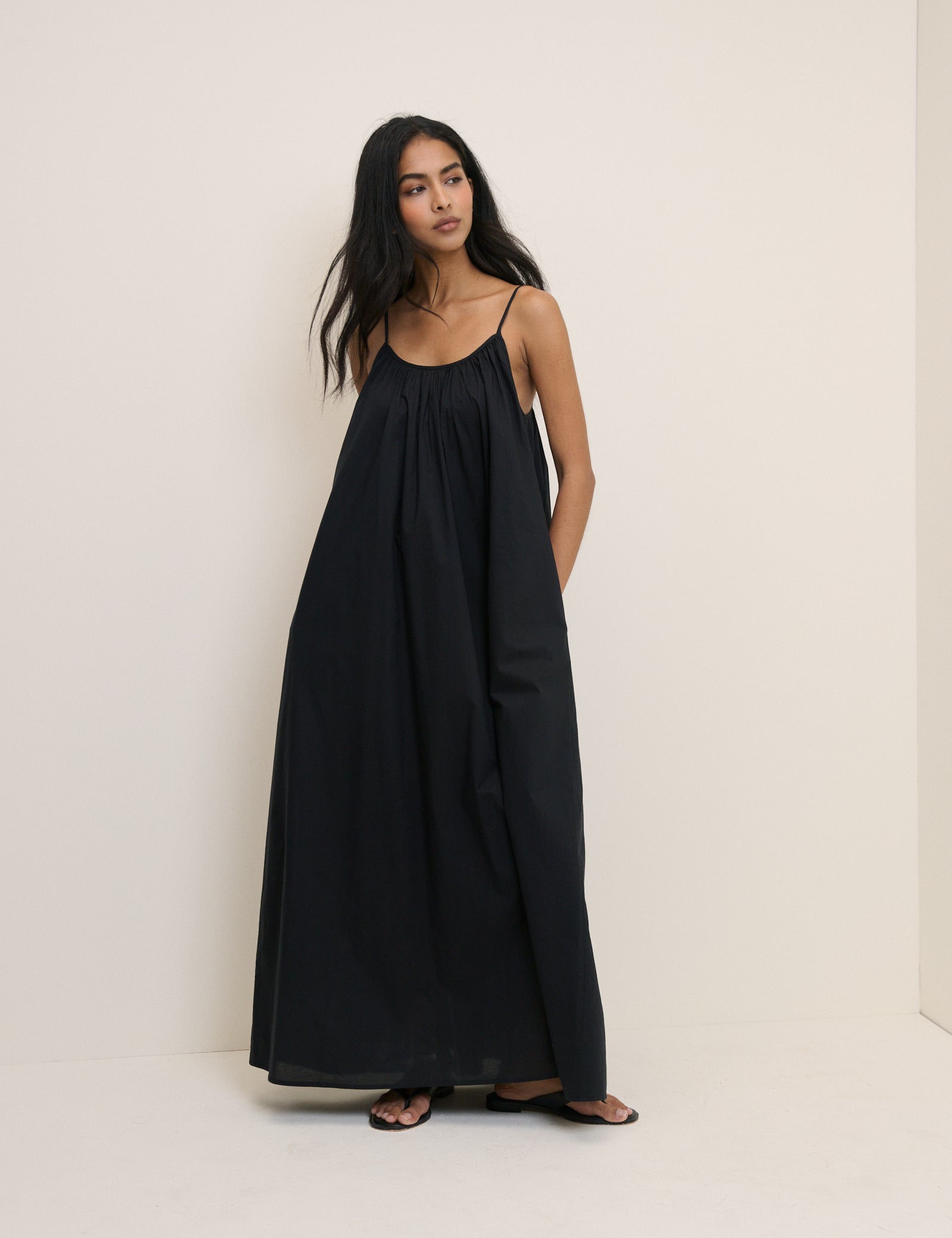cynthia maxi dress Clea Cynthia Blue Cotton Maxi Dress