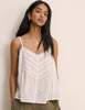 White Embroidered Cami Top