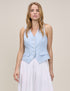Light Blue V-Neck Vinnie Waistcoat