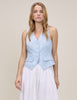Light Blue V-Neck Vinnie Waistcoat