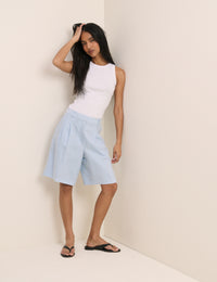 Baby Blue Bermuda Tailored Shorts