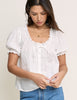 White Puff Sleeve Blouse