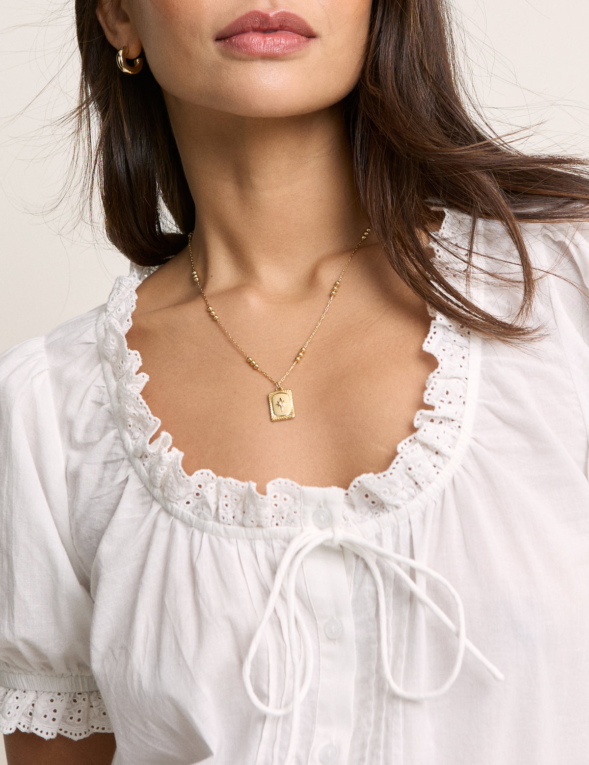 White Puff Sleeve Blouse