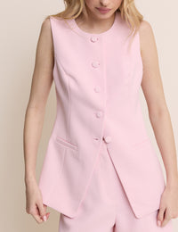 Pink Immy longline Waistcoat