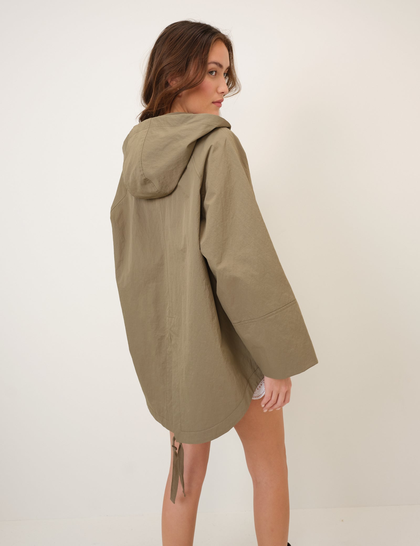 Green Hooded Parka Jacket