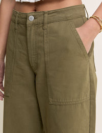Khaki Utility Pocket Trousers
